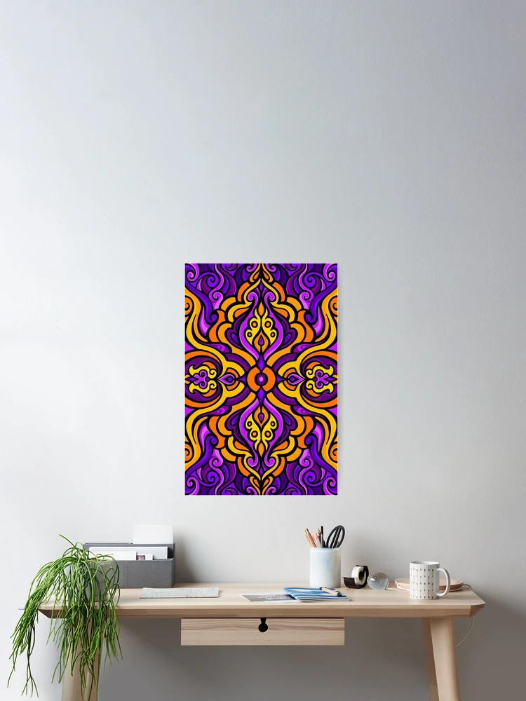Thumbnail 2 of 3, Poster, Traditional Pattern designed and sold by ViaARTfactory.