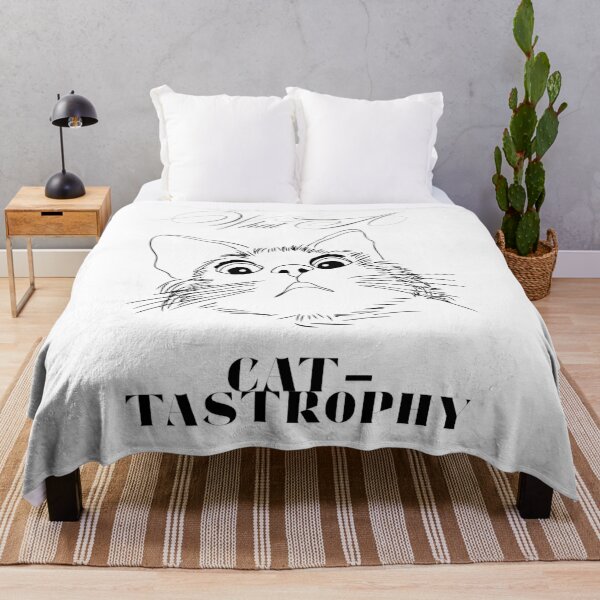 Item preview, Funny Cat Pun Shirt | What a Cat-Tastrophy Meme Tee designed and sold by Fab-Cat.