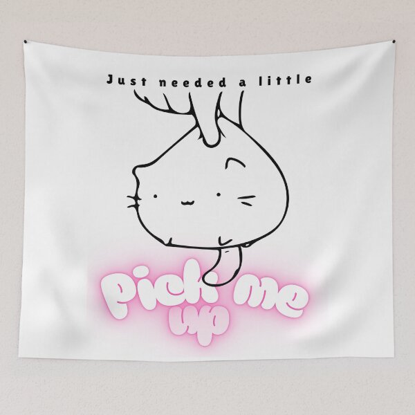 Item preview, Cute Cat Pun Shirt | Just Needed a Little Pick Me Up Kawaii Tee designed and sold by Fab-Cat.