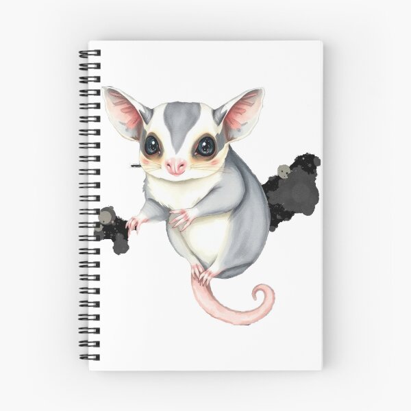 Item preview, Cute Kawaii Sugar Glider Illustration, Adorable Flying Squirrel Pet Art designed and sold by EllDAV777.