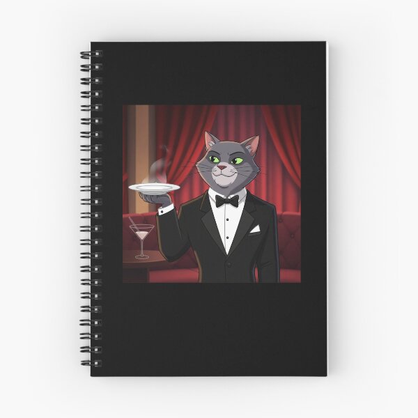 Item preview, The Sophisticated Cat Waiter Service designed and sold by catlovers2025.