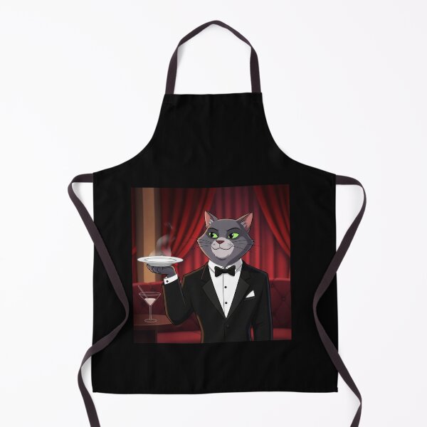 Item preview, The Sophisticated Cat Waiter Service designed and sold by catlovers2025.