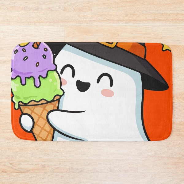 Item preview, Cute Ghost Eating Halloween Ice Cream designed and sold by brexastore.