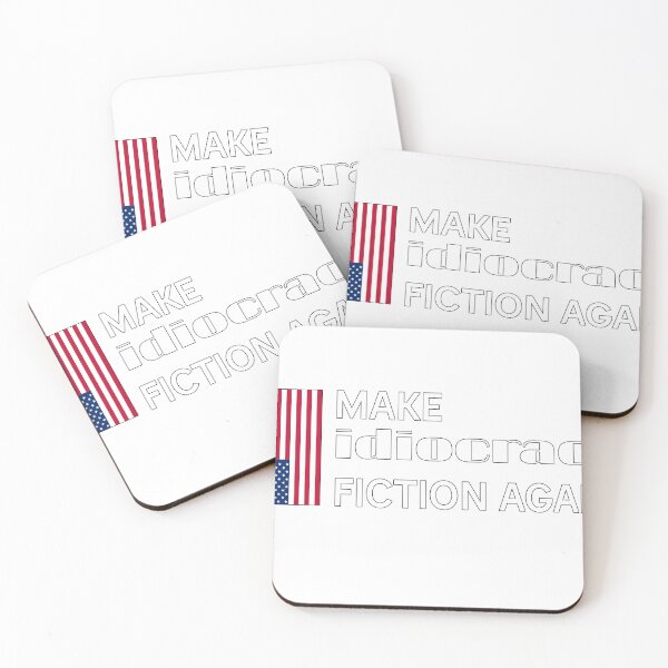 Item preview, Make Idiocracy Fiction Again White Logo designed and sold by Wishbonedezine.