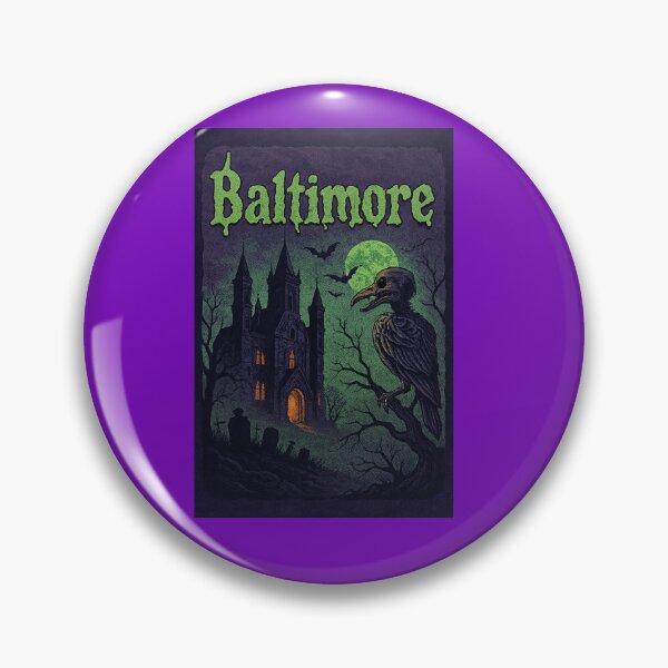 Item preview, Baltimore designed and sold by Broken Antler Designs .