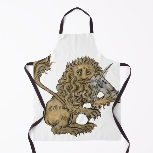Item preview, Medieval Lion Playing Music - Middle Ages Art designed and sold by Lonieoyette.