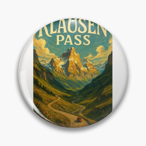 Item preview,  Klausen Pass, Switzerland – Winding Alpine Road and Glorious Peaks designed and sold by Places On Earth.