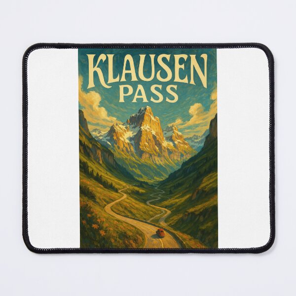 Item preview, Klausen Pass, Switzerland – Winding Alpine Road and Glorious Peaks designed and sold by Places On Earth.