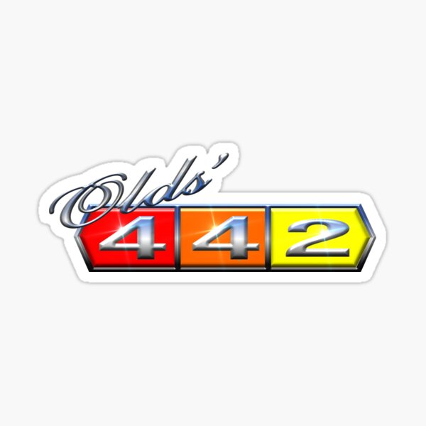 Olds' 442 Chrome Sticker