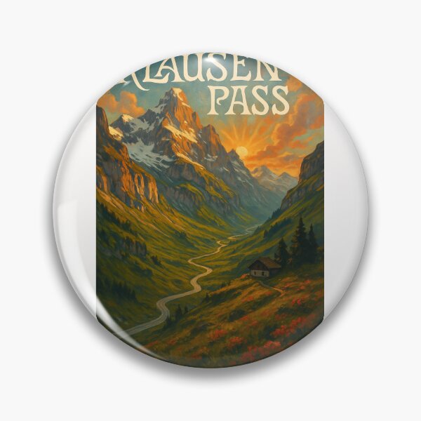 Item preview,  Klausen Pass, Switzerland – Sunset Over the Alpine Valley designed and sold by Places On Earth.