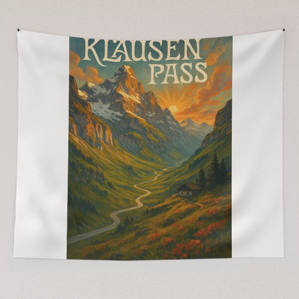 Item preview,  Klausen Pass, Switzerland – Sunset Over the Alpine Valley designed and sold by Places On Earth.