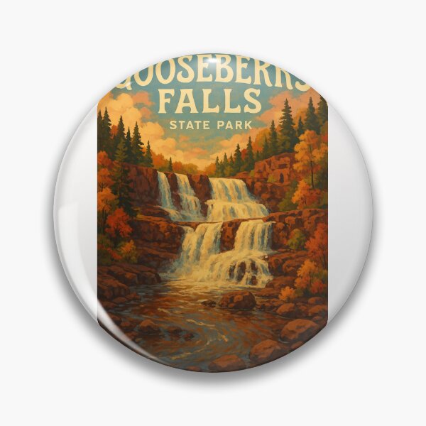 Item preview,  Gooseberry Falls State Park, Minnesota – Autumn Colors and Waterfalls designed and sold by Places On Earth.