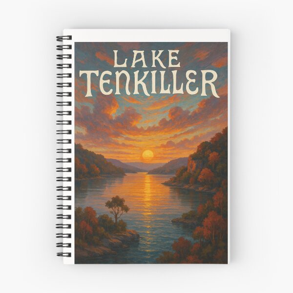 Item preview, Lake Tenkiller, Oklahoma – Glowing Sunset Across Serene Waters designed and sold by Places On Earth.