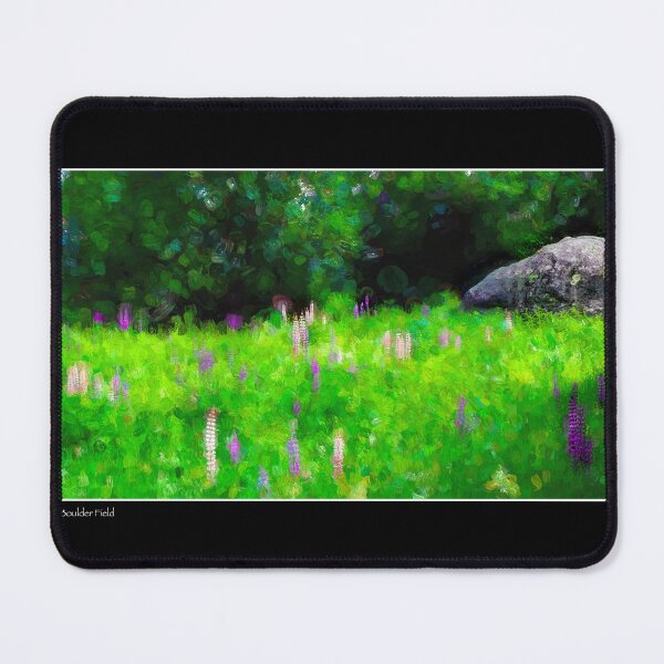 Item preview, Impressions of Lupine on a Glacial Boulder Field Fine Art Poster designed and sold by Wayne King.