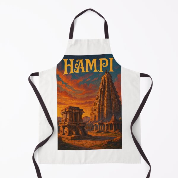 Item preview,  Hampi, Karnataka – Virupaksha Temple and Stone Chariot at Dusk designed and sold by Places On Earth.