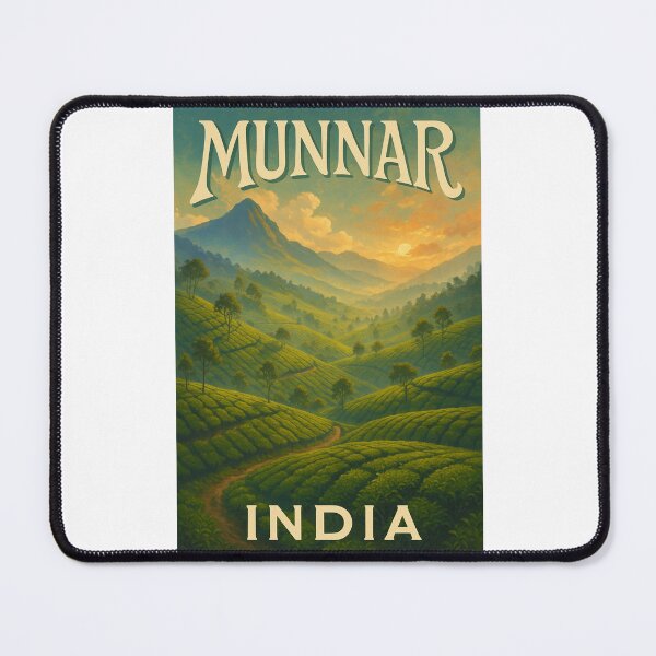 Item preview,  Munnar, Kerala – Sunrise Over Western Ghats and Tea Gardens designed and sold by Places On Earth.