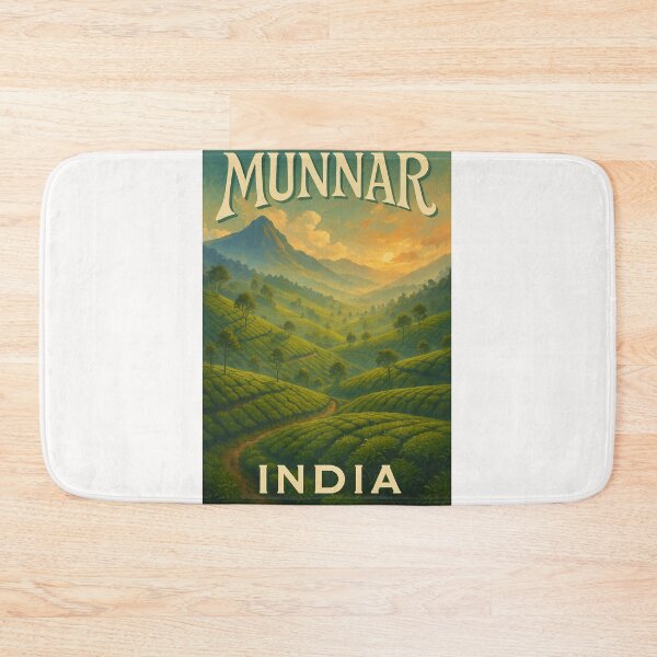 Item preview,  Munnar, Kerala – Sunrise Over Western Ghats and Tea Gardens designed and sold by Places On Earth.
