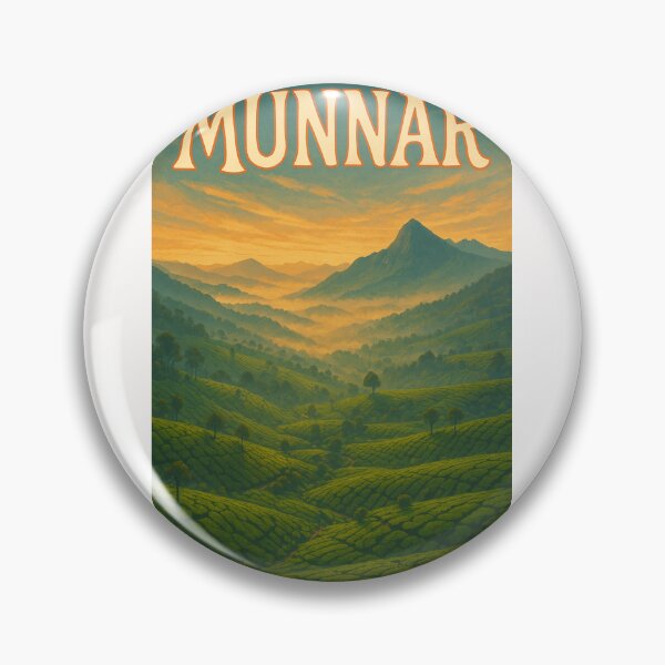 Item preview,  Munnar, Kerala – Morning Mists over Tea Plantations and Hills designed and sold by Places On Earth.
