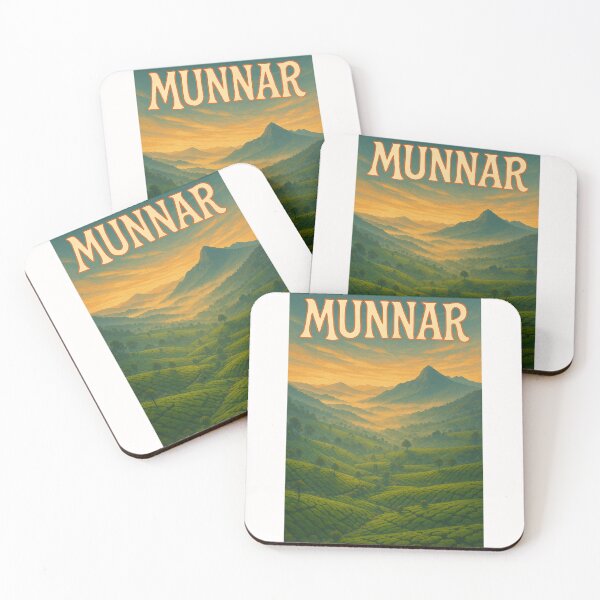 Item preview,  Munnar, Kerala – Morning Mists over Tea Plantations and Hills designed and sold by Places On Earth.