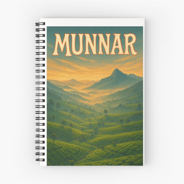 Item preview,  Munnar, Kerala – Morning Mists over Tea Plantations and Hills designed and sold by Places On Earth.