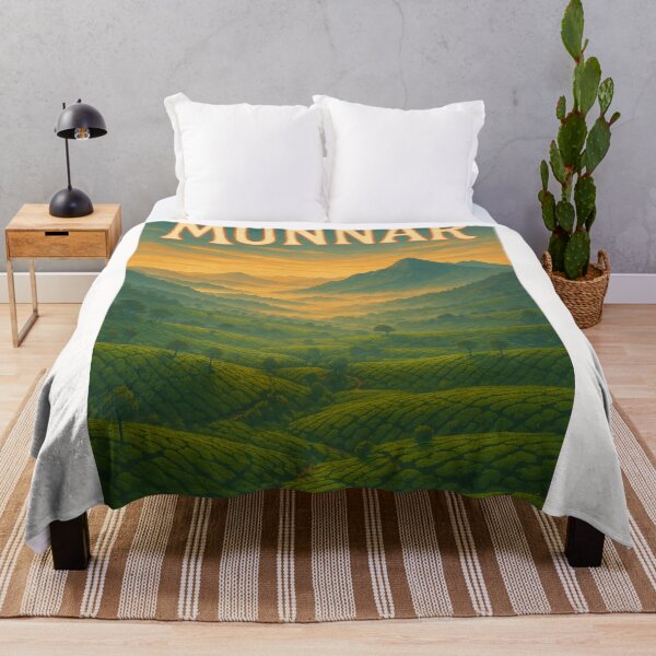 Item preview,  Munnar, Kerala – Morning Mists over Tea Plantations and Hills designed and sold by Places On Earth.