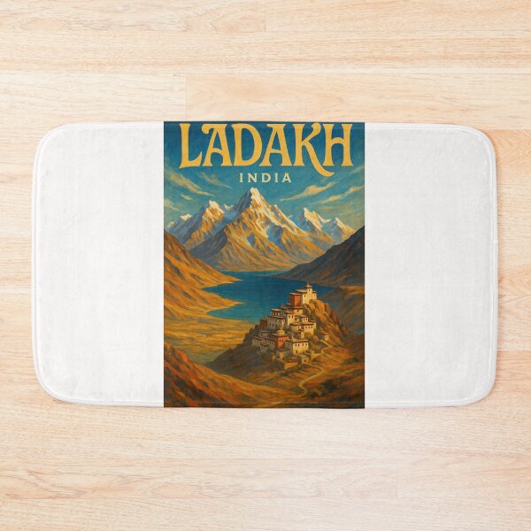 Item preview,  Ladakh, India – Monastery Overlooking Lake and Himalayan Peaks designed and sold by Places On Earth.