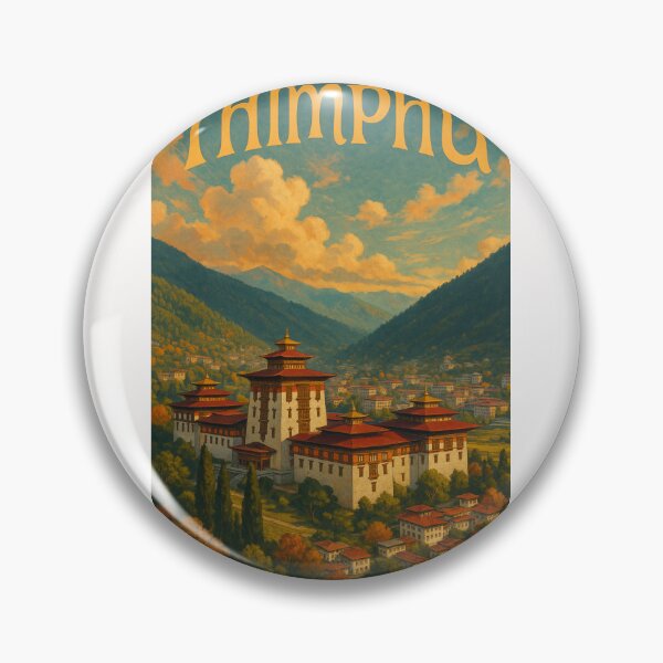 Item preview,  Thimphu, Bhutan – Tashichho Dzong in Autumn Himalayan Valley designed and sold by Places On Earth.