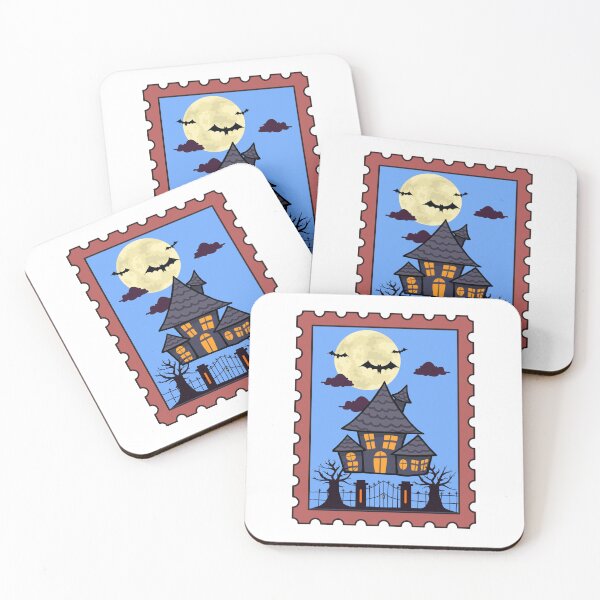 Item preview, Haunted House Halloween Stamp designed and sold by Got2BSnazzy.
