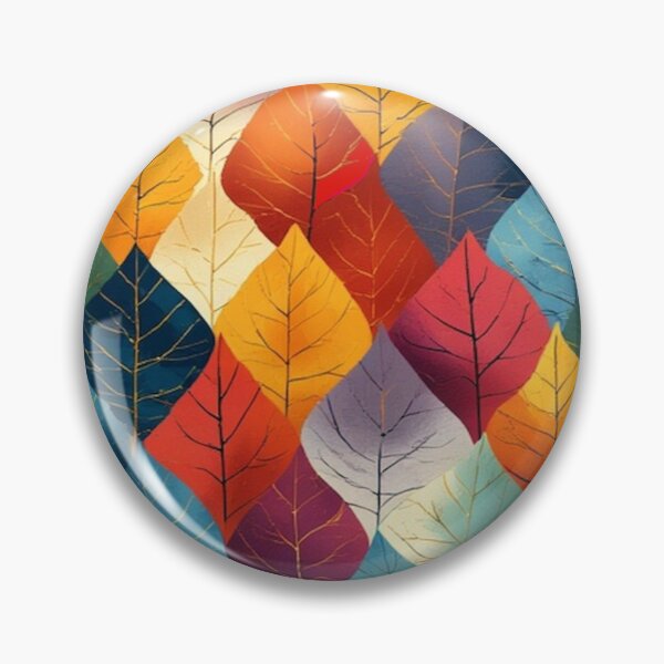 Item preview, Colorful Geometric Leaf Pattern Print designed and sold by Harkins-House.