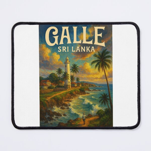 Item preview, Galle, Sri Lanka – Lighthouse and Fort Walls Along the Coast designed and sold by Aryabek.