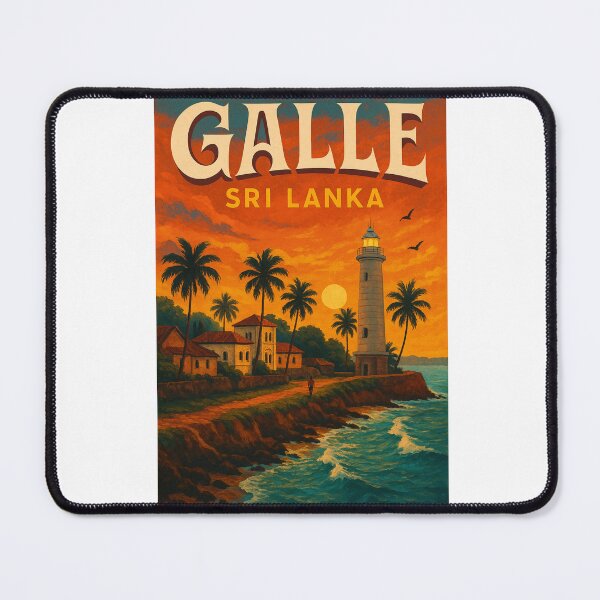 Item preview, Galle, Sri Lanka – Sunset View of Lighthouse and Colonial Fort designed and sold by Aryabek.