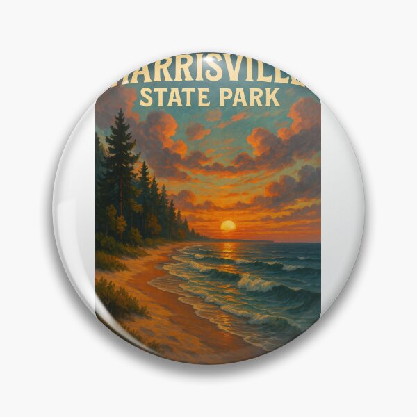 Item preview,  Harrisville State Park, Michigan – Sunset Along Lake Huron Coast designed and sold by Aryabek.