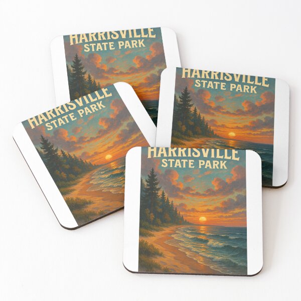 Item preview,  Harrisville State Park, Michigan – Sunset Along Lake Huron Coast designed and sold by Aryabek.
