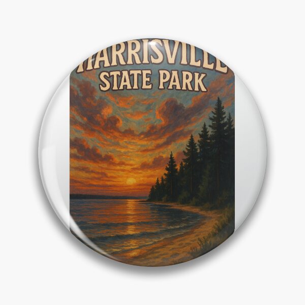 Artikelvorschau, Harrisville State Park, Michigan – Feuriger Sonnenuntergang am Lake Huron entworfen und verkauft von Aryabek.
