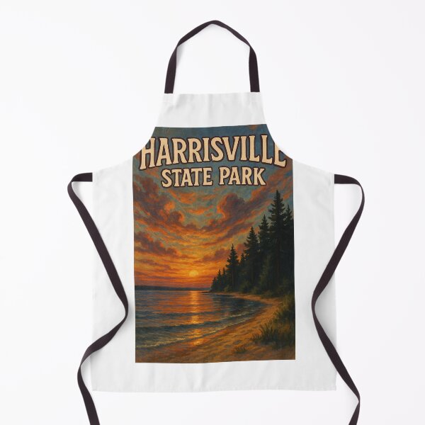 Item preview, Harrisville State Park, Michigan – Fiery Sunset on Lake Huron designed and sold by Aryabek.