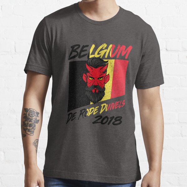 Belgium World Soccer Shirt, Belgian Team De Rode Tee" Shirt for Sale by rilarde | Redbubble