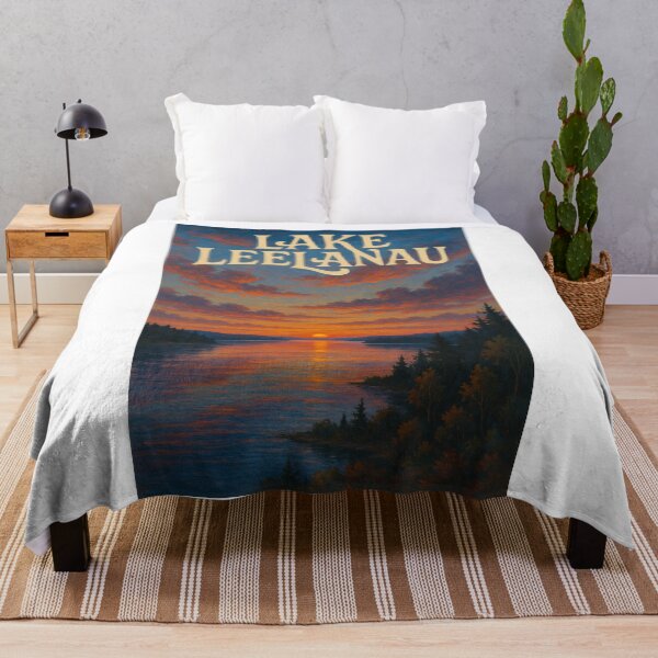 Item preview,  Lake Leelanau, Michigan – Northern Sunset Over Inland Waters designed and sold by Aryabek.