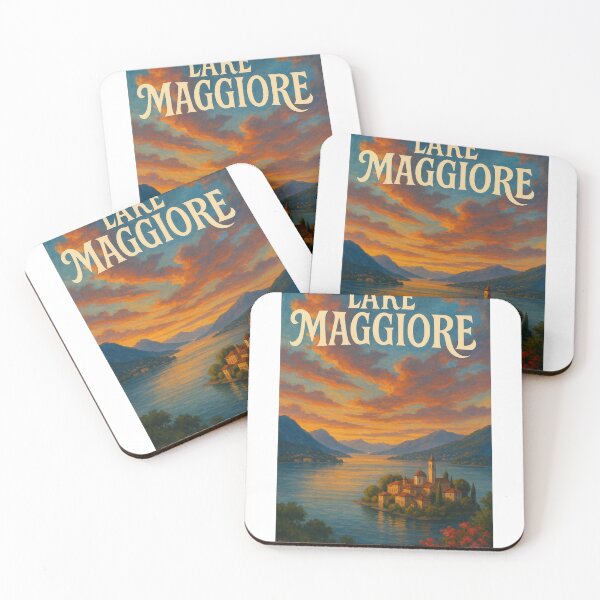 Item preview,  Lake Maggiore, Italy – Borromean Island Village at Golden Hour designed and sold by Aryabek.