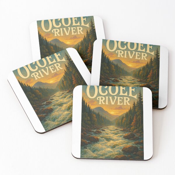 Item preview,  Ocoee River, Tennessee – Sunset Over Whitewater Rapids and Mountains designed and sold by Aryabek.