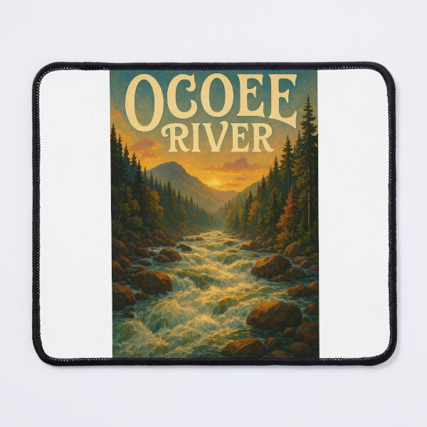 Item preview, Ocoee River, Tennessee – Sunset Over Whitewater Rapids and Mountains designed and sold by Aryabek.