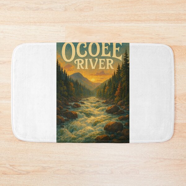 Item preview,  Ocoee River, Tennessee – Sunset Over Whitewater Rapids and Mountains designed and sold by Aryabek.