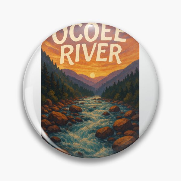 Item preview,  Ocoee River, Tennessee – Fiery Sunset Over Wild Appalachian Waters designed and sold by Aryabek.