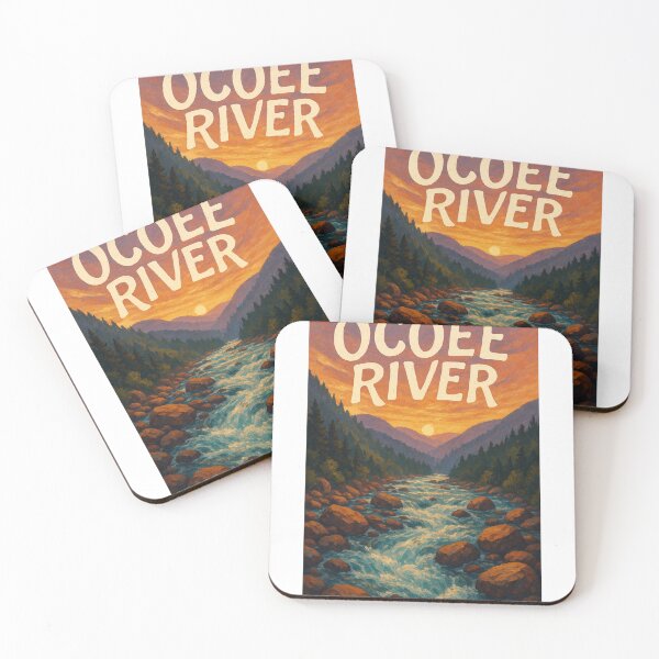 Item preview,  Ocoee River, Tennessee – Fiery Sunset Over Wild Appalachian Waters designed and sold by Aryabek.