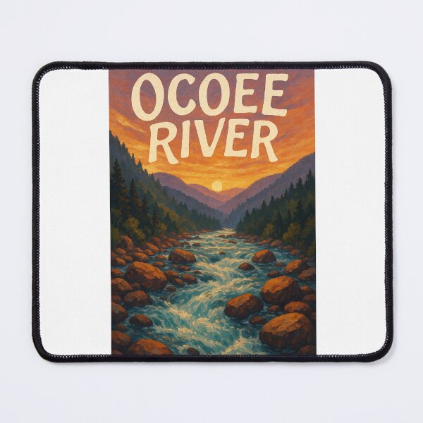 Item preview, Ocoee River, Tennessee – Fiery Sunset Over Wild Appalachian Waters designed and sold by Aryabek.