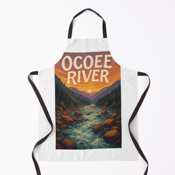 Item preview, Ocoee River, Tennessee – Fiery Sunset Over Wild Appalachian Waters designed and sold by Aryabek.