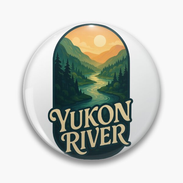 Item preview,  Yukon River, Canada – Winding River at Sunset Through Boreal Forest designed and sold by Aryabek.