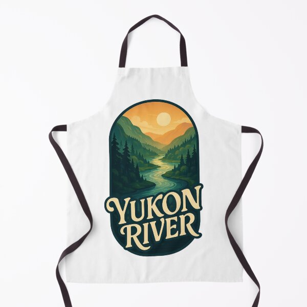 Item preview, Yukon River, Canada – Winding River at Sunset Through Boreal Forest designed and sold by Aryabek.