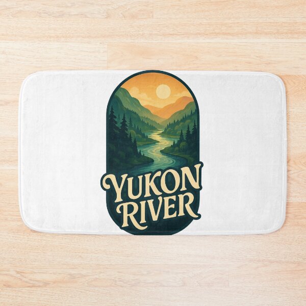Item preview, Yukon River, Canada – Winding River at Sunset Through Boreal Forest designed and sold by Aryabek.