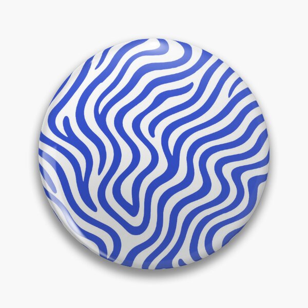 Item preview, Blue Wavy Zebra Stripes Transparent designed and sold by SassyArtistry.