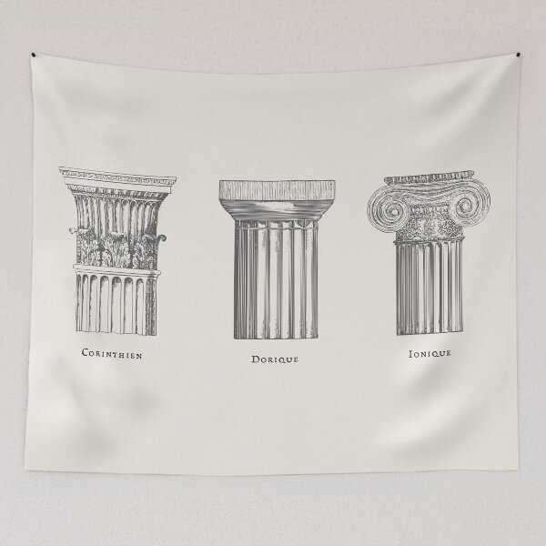Item preview, Three Roman Columns designed and sold by Artcop's T-Shirt Emporium.